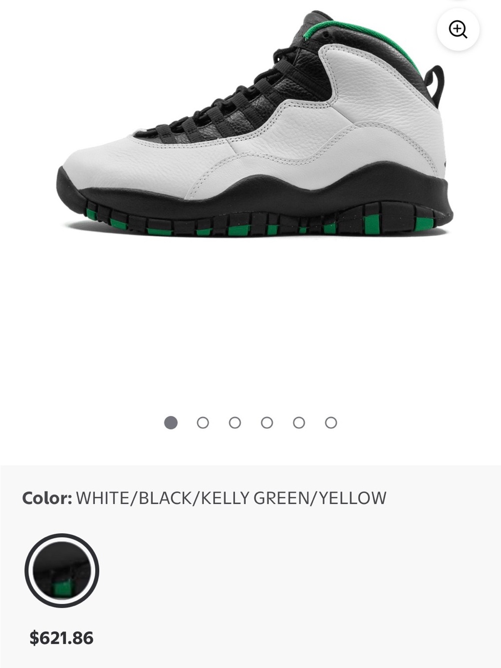 DeadStock Nike Air Jordan 10 Retro 'Seattle' Sneakers - 9.5M - Picture 10 of 11